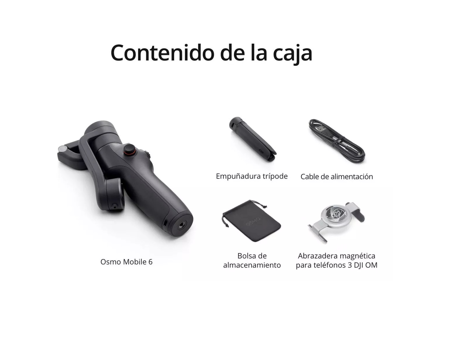 Estabilizador Dji Osmo Mobile 6, En Tres Ejes Modelo: M06001, Para Teléfonos Celulares Color Gris 