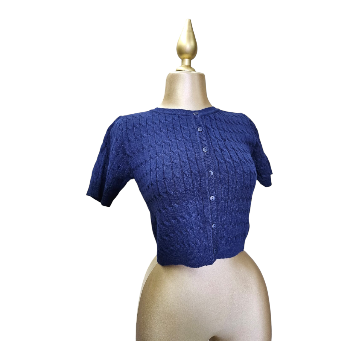 Sueter Dama Sueter Azul Marino Mujer Suéter Manga Corta Color Azul