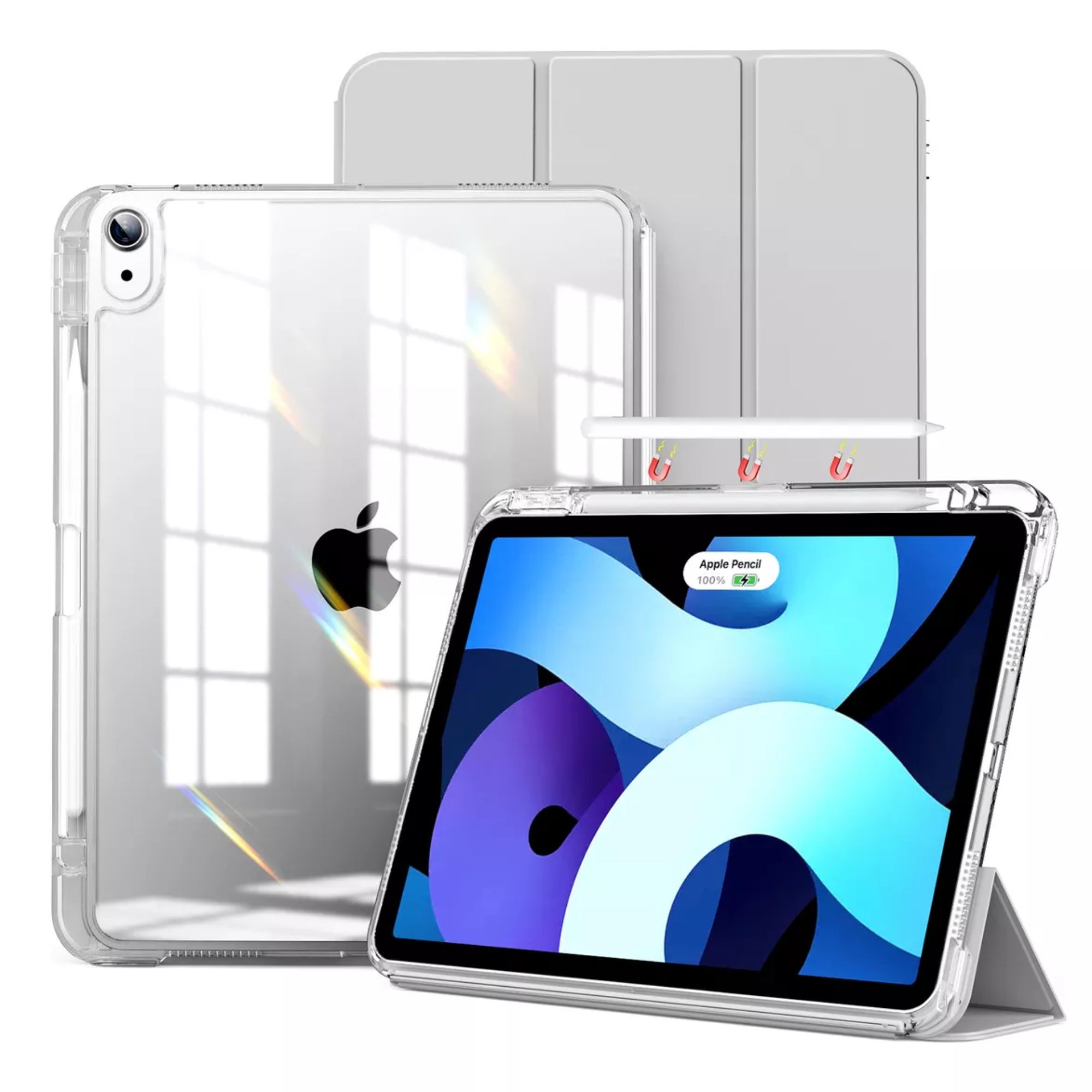 Funda Para iPad Pro 11 M4 2024 Smart Cover Soporte Plegable Color Gris