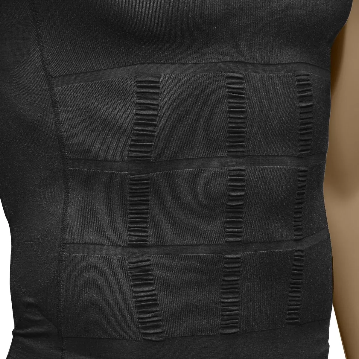 Kit 3pzs Playeras Faja Reductora Moldeadora Para Hombre Negro/Blanco/GrisTalla S