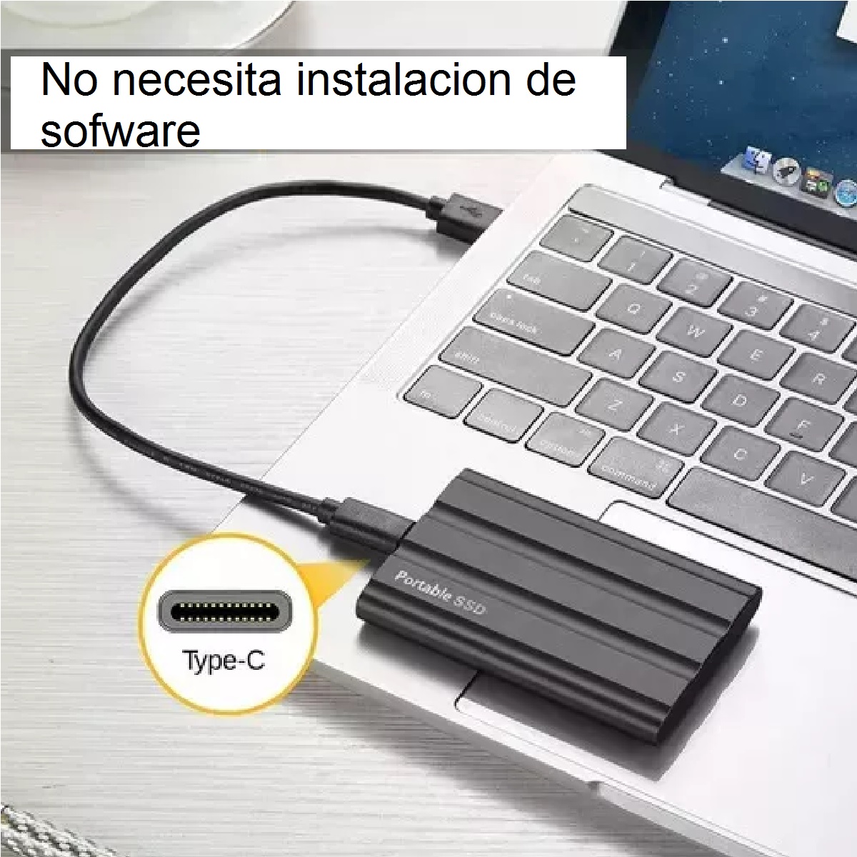 Disco Duro Ssd 2tb 2000gb Sólido Mini Portátil Externo