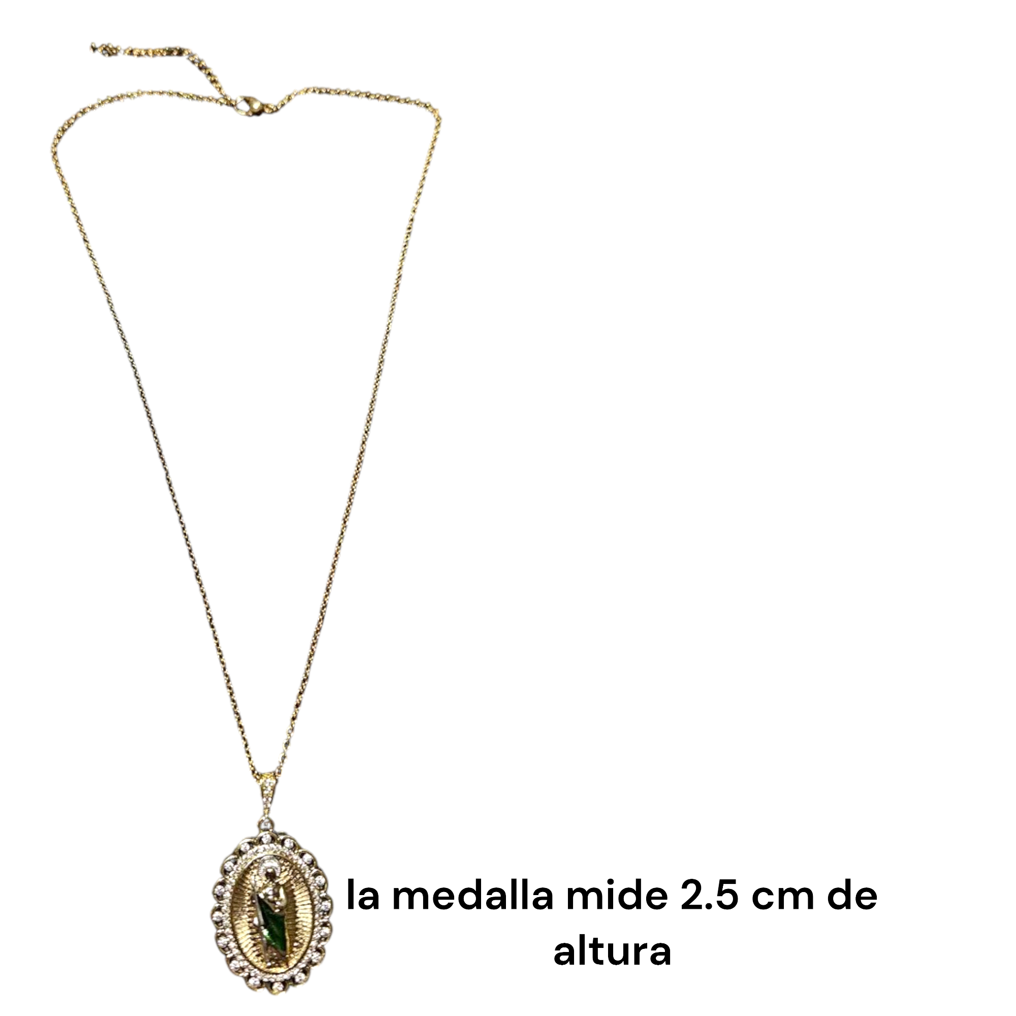 Collar San Judas Tadeo, medalla San Judas Tadeo, chapa de oro 18k