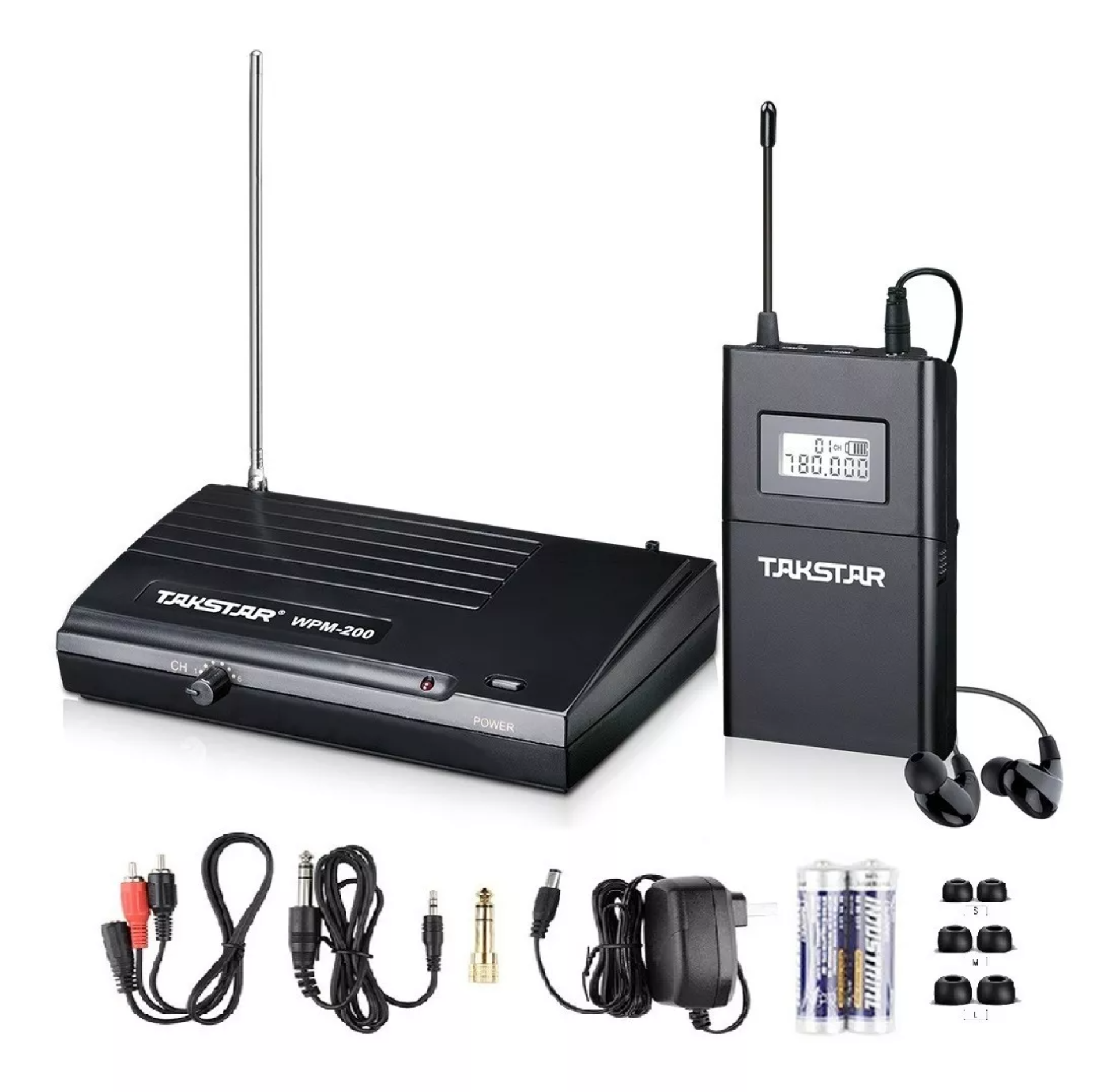 Sistema Takstar Wpm-200 Uhf Audio Inalámbrico Transmisión