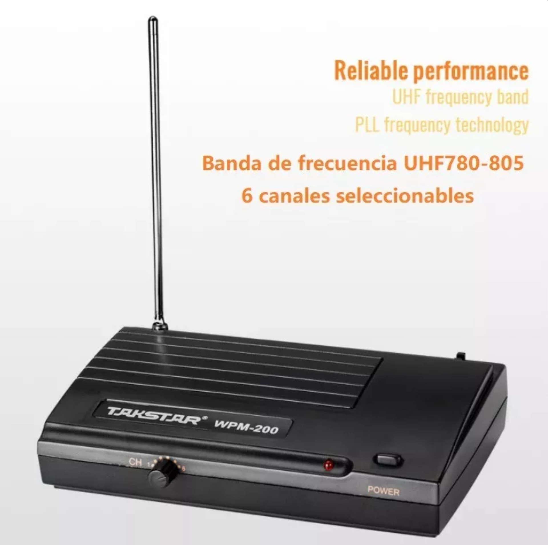Sistema Takstar Wpm-200 Uhf Audio Inalámbrico Transmisión