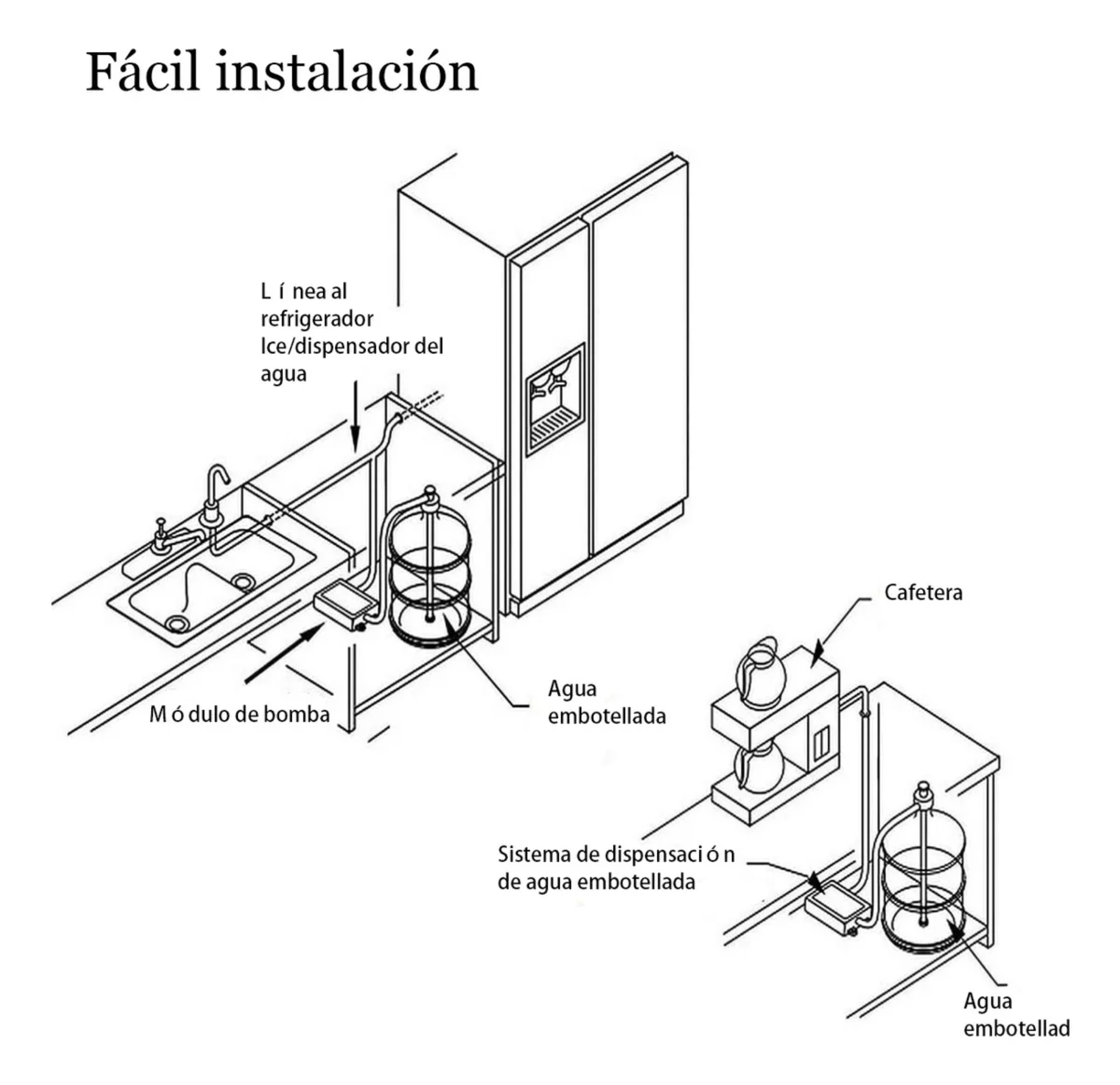 Bomba De Agua Para Refrigerador Dispensador De Agua E Hielo