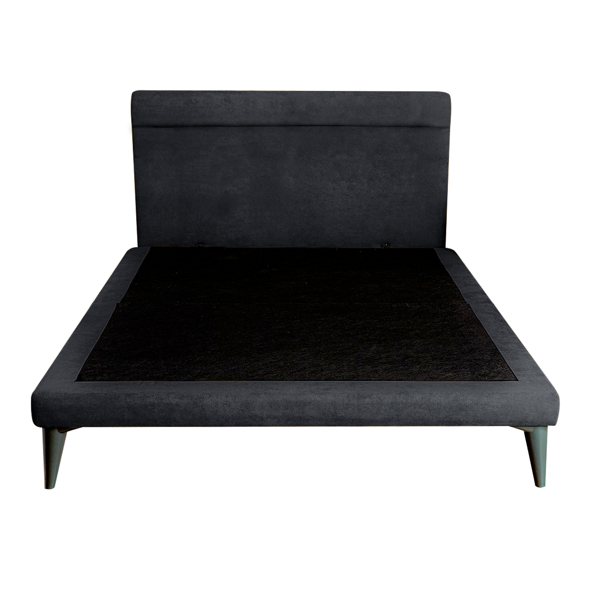 Cama Individual con Cabecera Roomi Danita Color Gris