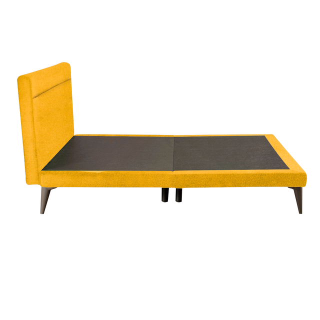 Cama Individual con Cabecera Roomi Danita Color Mostaza