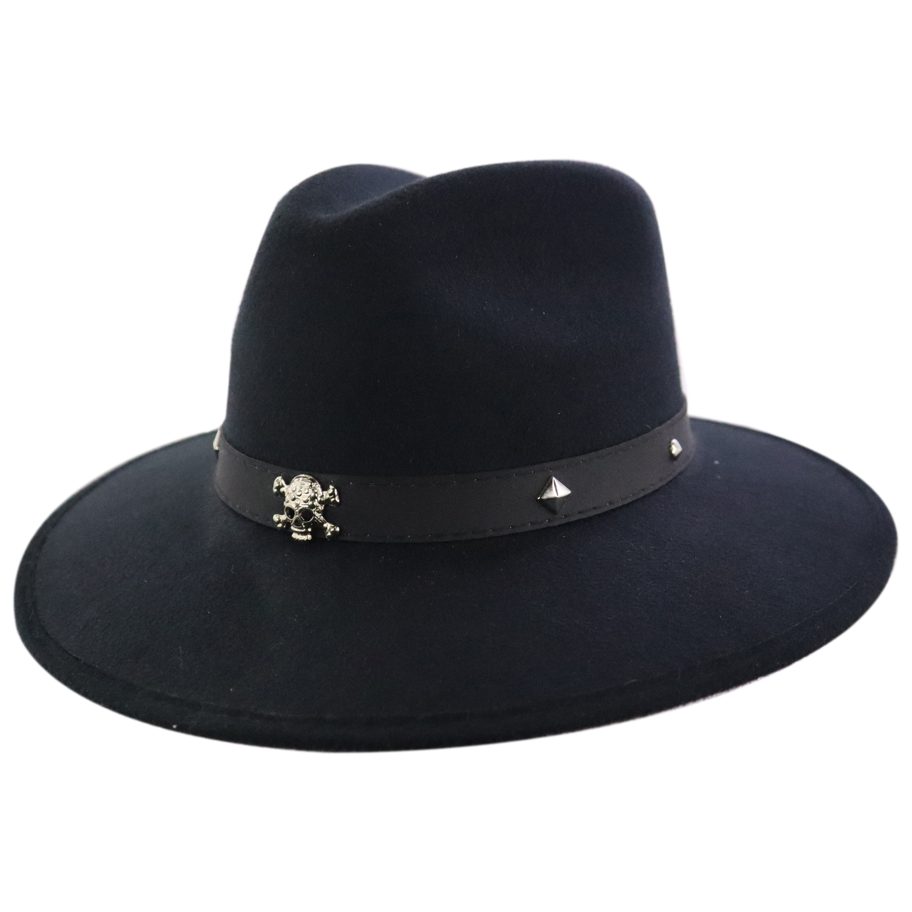 Sombrero Indiana Dubetina Calavera Retro Hombre Mujer Casual Hipster Negro 257