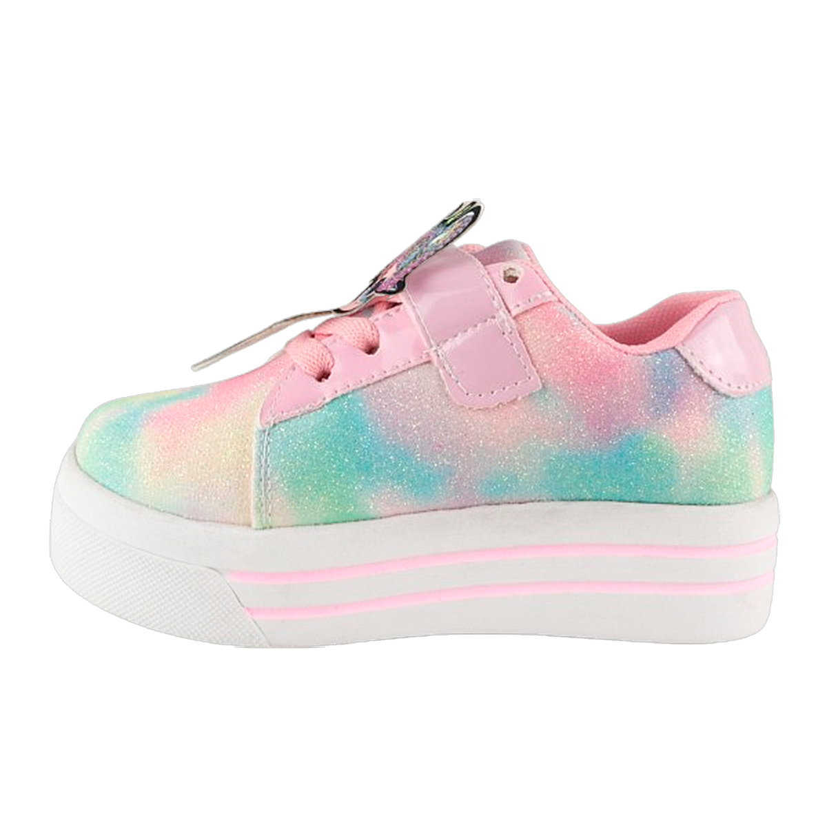 Tenis Niña Muñeca Lol Unicornio Arcoiris Luces Leds 410-RE