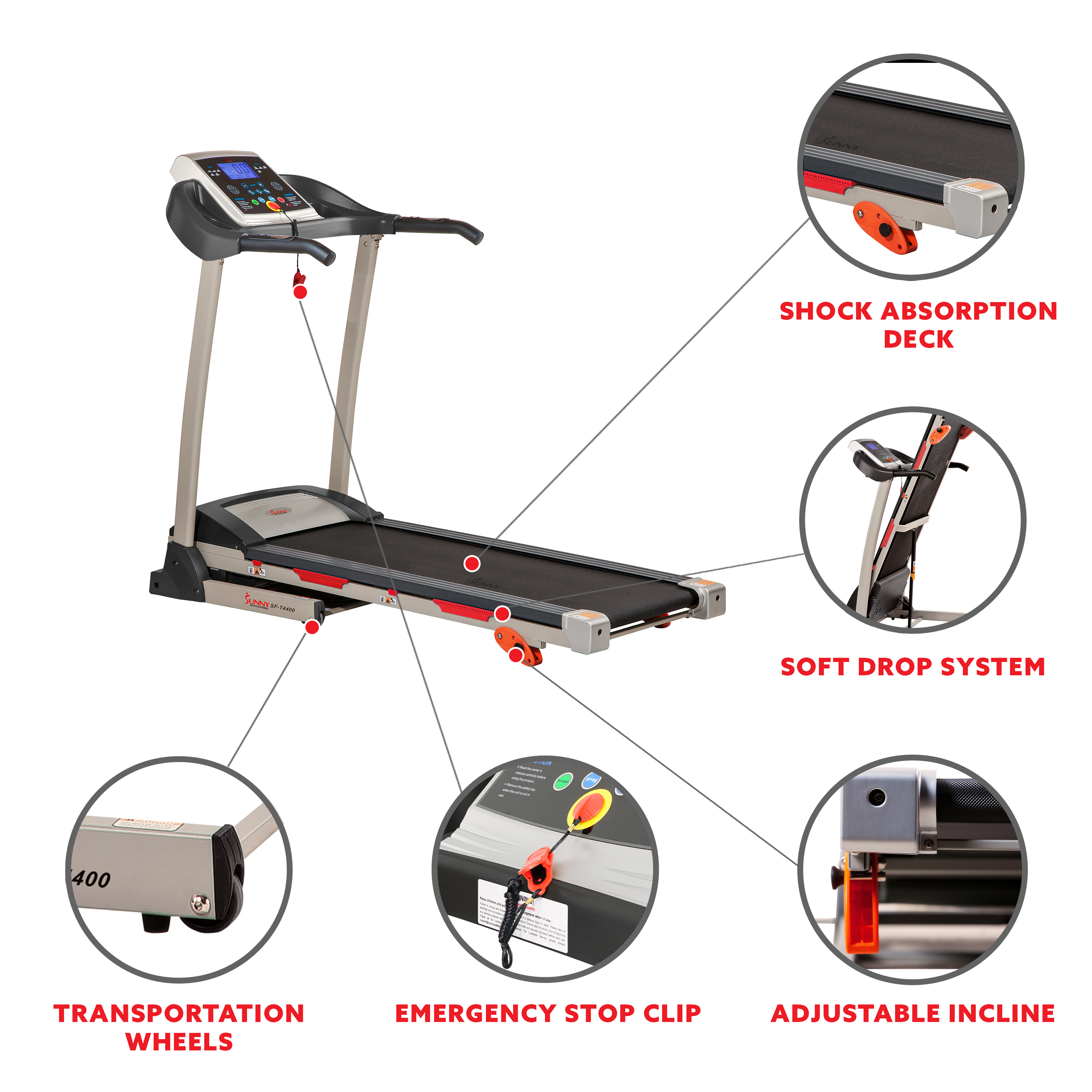 Caminadora Sunny Health & Fitness Premium