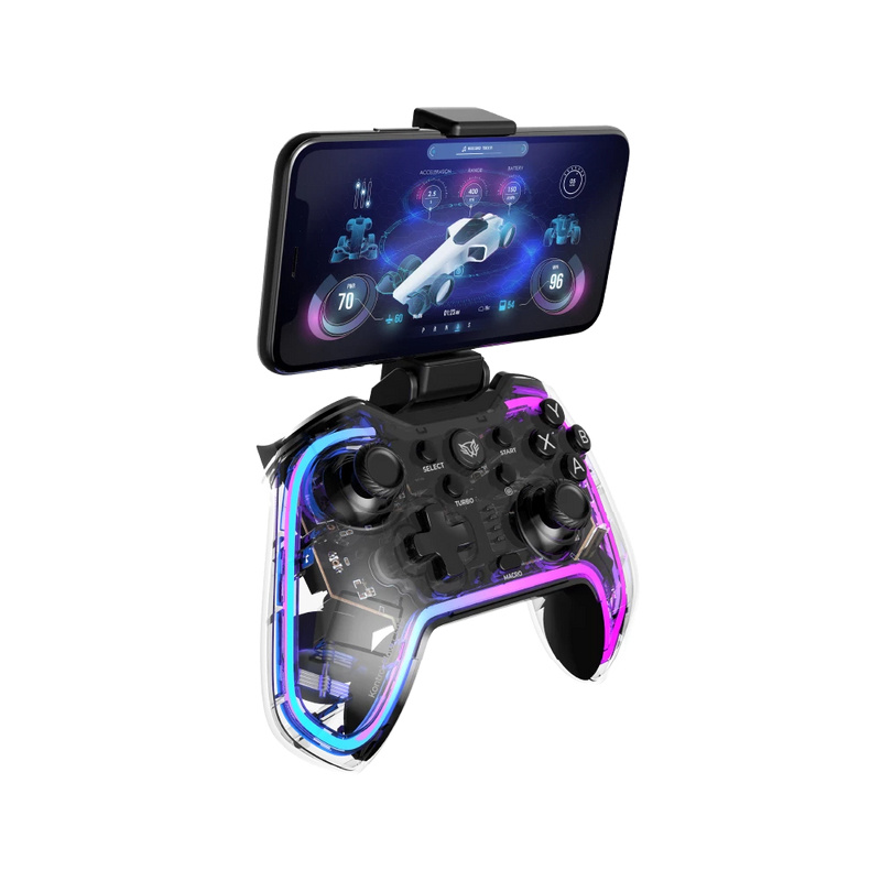 Balam Rush Gamepad Kontrol Glow G595, Inalámbrico, Bluetooth, Negro