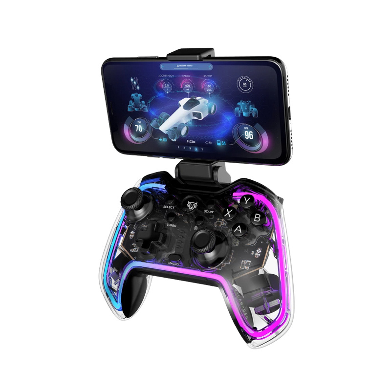Balam Rush Gamepad Kontrol Glow G595, Inalámbrico, Bluetooth, Negro