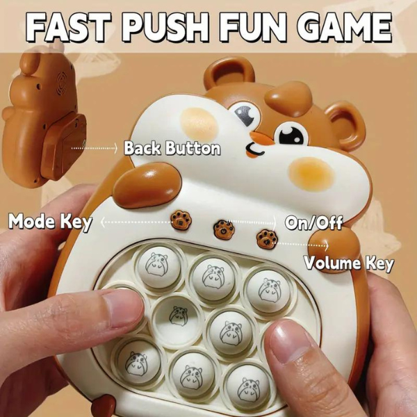 Consola de juegos de pulsación rápida, Juguete de inteligencia, 4 modos ...