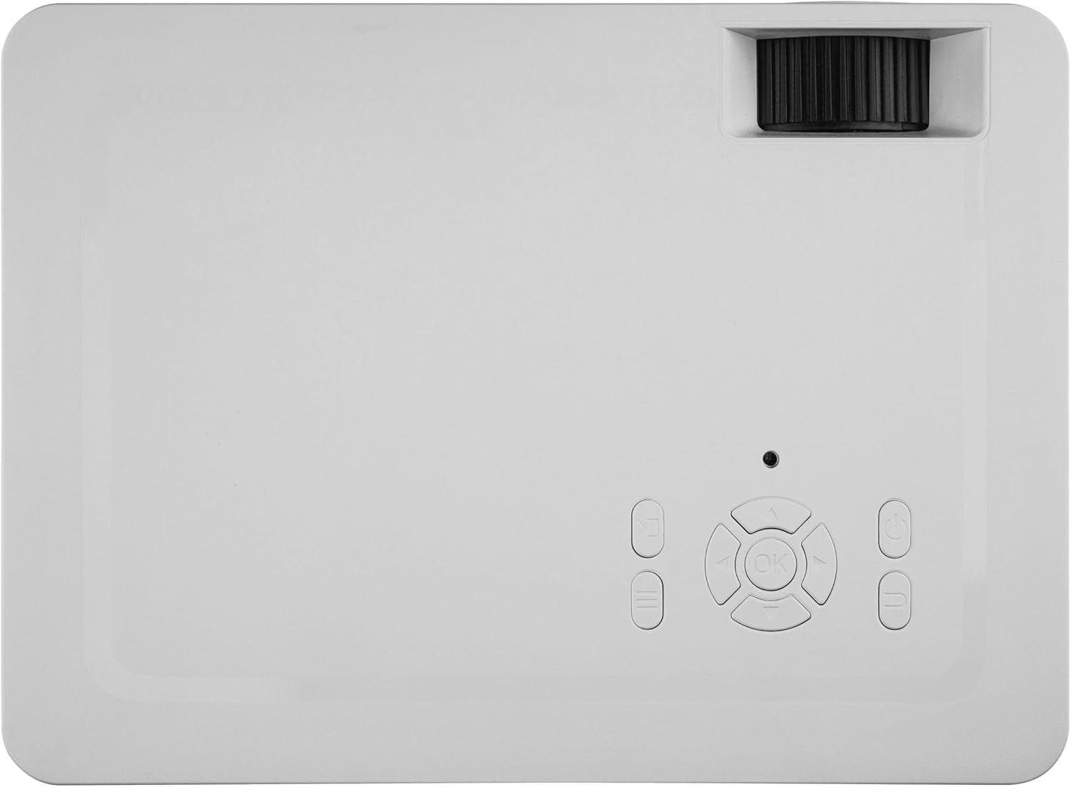 Qian Proyector Nativo 1280 * 720, Brillo de 200 lúmenes ANSI con 50,000 Horas de Vida, 35 a 150 Pulgadas Compatible con TV Stick, Chromecast, Roku, DVD, laptops, X-Box, PS5