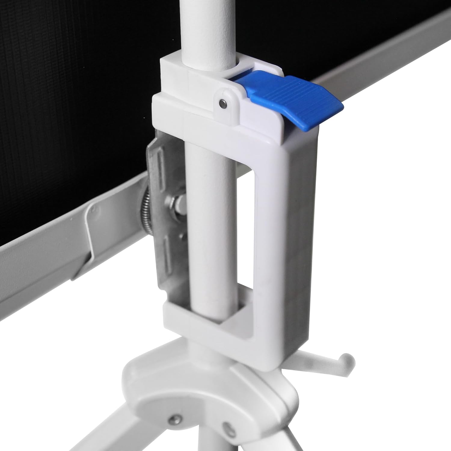 Qian Pantalla de Proyector con Soporte 100 Pulgadas, Pantalla de proyección con trípode Antiarrugas y Plegable, Blanco Mate