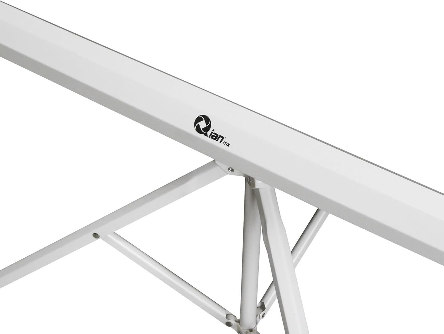 Qian Pantalla de Proyector con Soporte 100 Pulgadas, Pantalla de proyección con trípode Antiarrugas y Plegable, Blanco Mate
