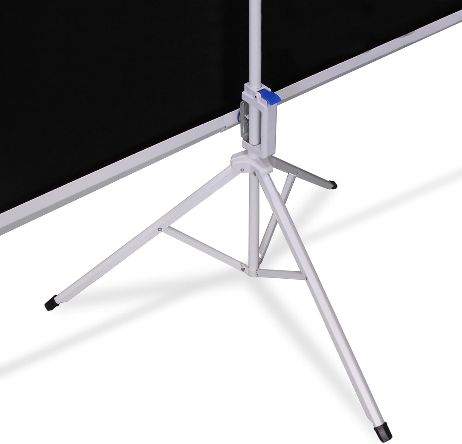Qian Pantalla de Proyector con Soporte 100 Pulgadas, Pantalla de proyección con trípode Antiarrugas y Plegable, Blanco Mate