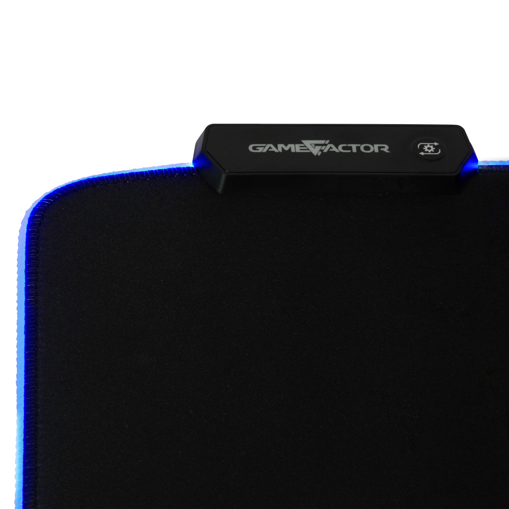 Mousepad Game Factor MPG500 XL RGB, 80 x 30cm, Grosor 4mm, Negro