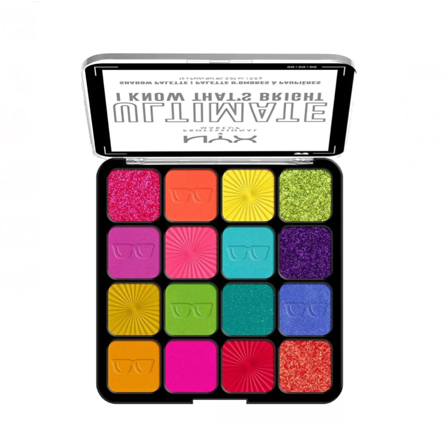 NYX Professional Makeup Ultimate paleta de sombras para ojos color brights