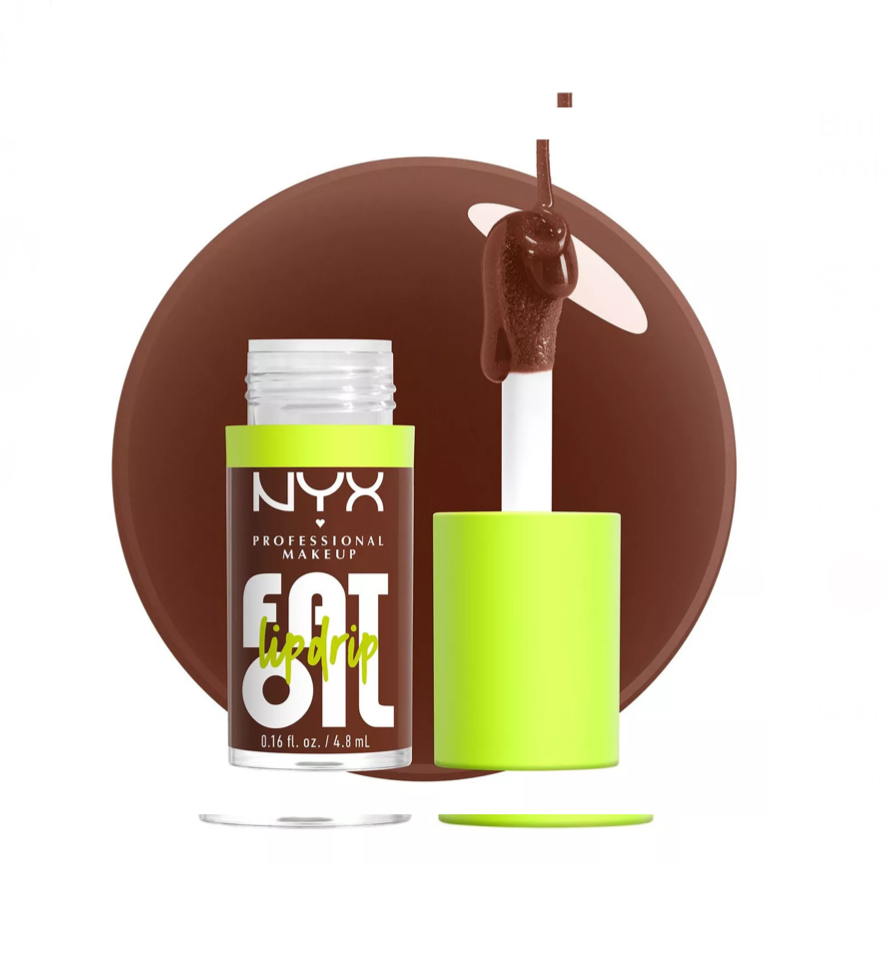 Brillo labial fat oil Nyx professional makeup color livin the cream