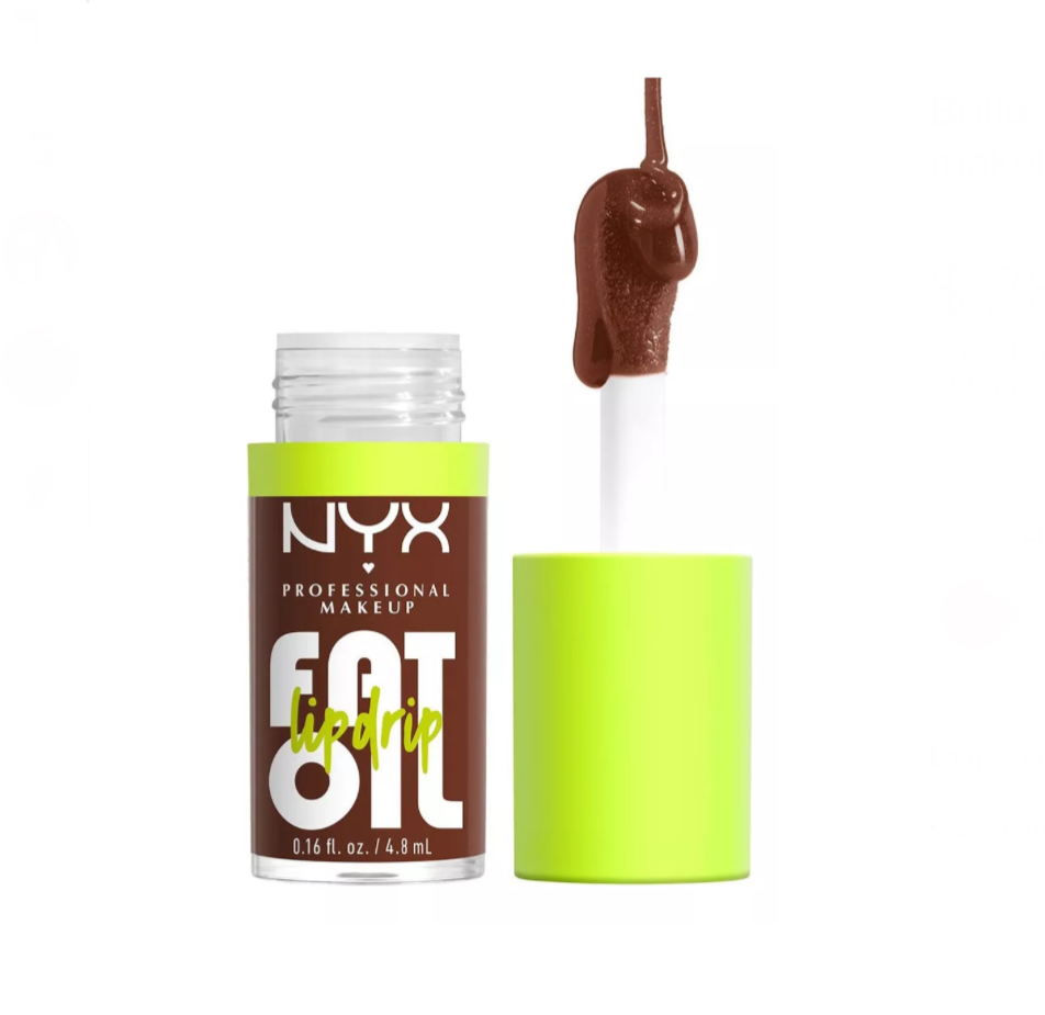 Brillo labial fat oil Nyx professional makeup color livin the cream