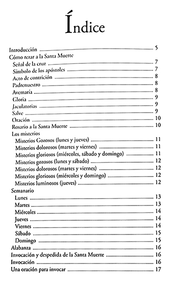 Santa Muerte Negra 15 Cm Vestida + Libro Oraciones Rituales