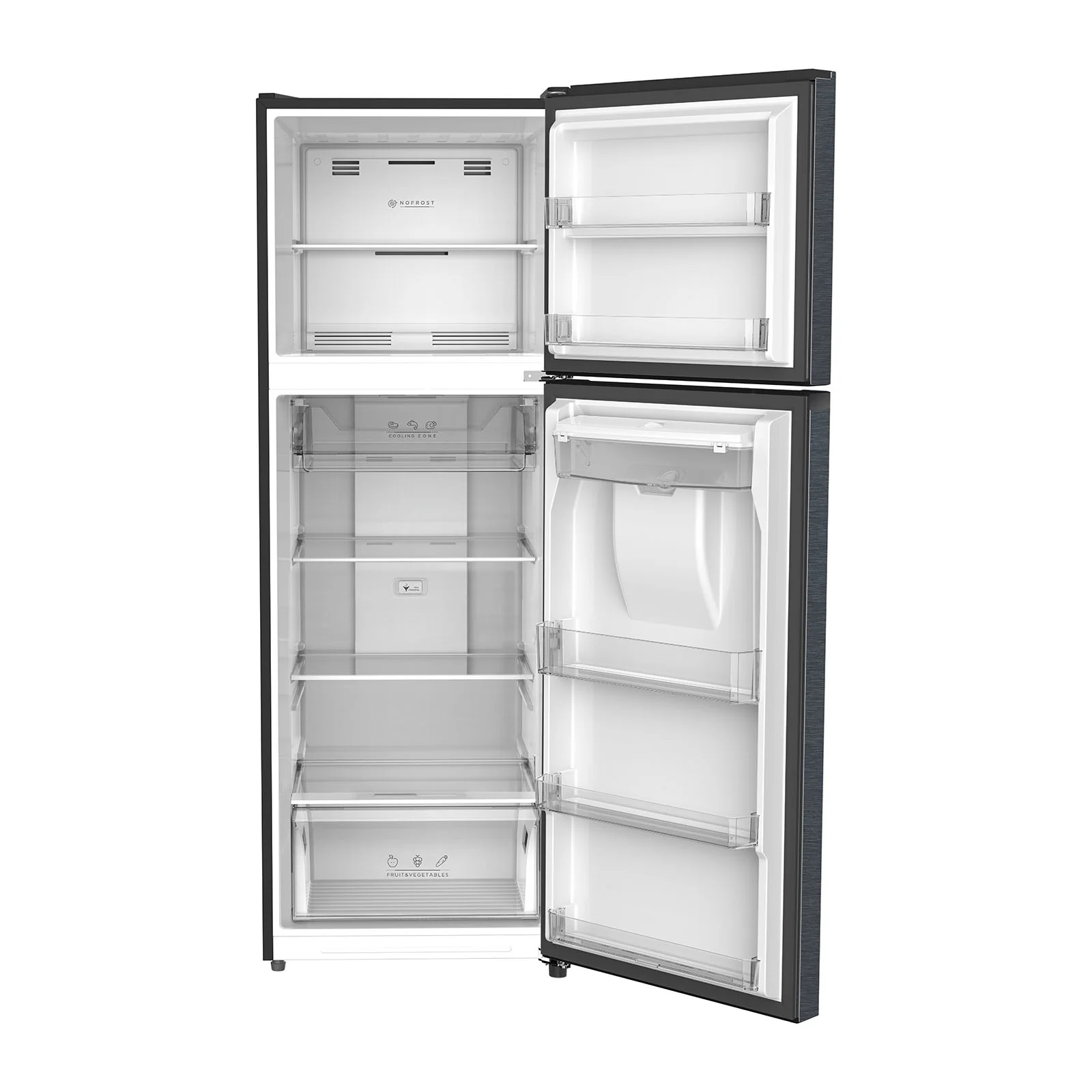 Refrigerador Daewoo 9 Pies Cúbicos Top Mount Gris con Despachador de Agua DRT-0910ASD