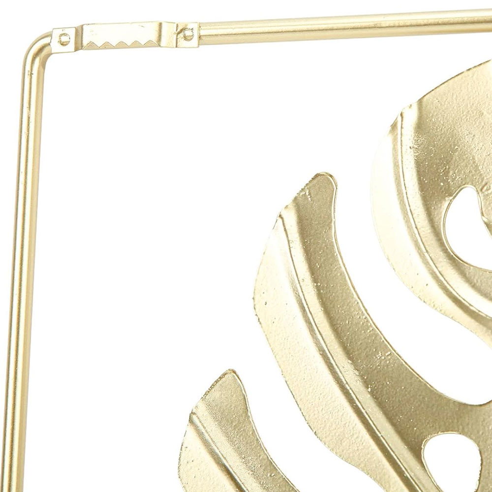 Cuadro De Metal Ilios Innova Decorativo Color Dorado
