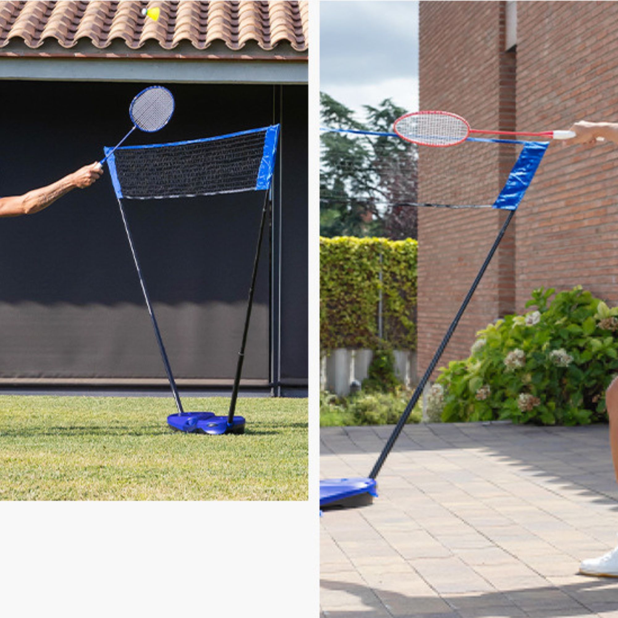 Juego Set de Badminton con Red, Base, 2 Raquetas, 2 Gallitos, Funda Portatil