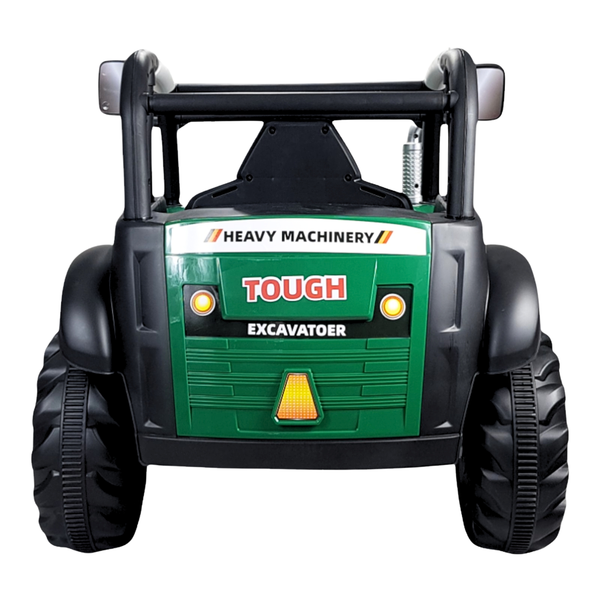 Tractor Montable Electrico para Niños con Control Remoto Luz Led 12v- Verde