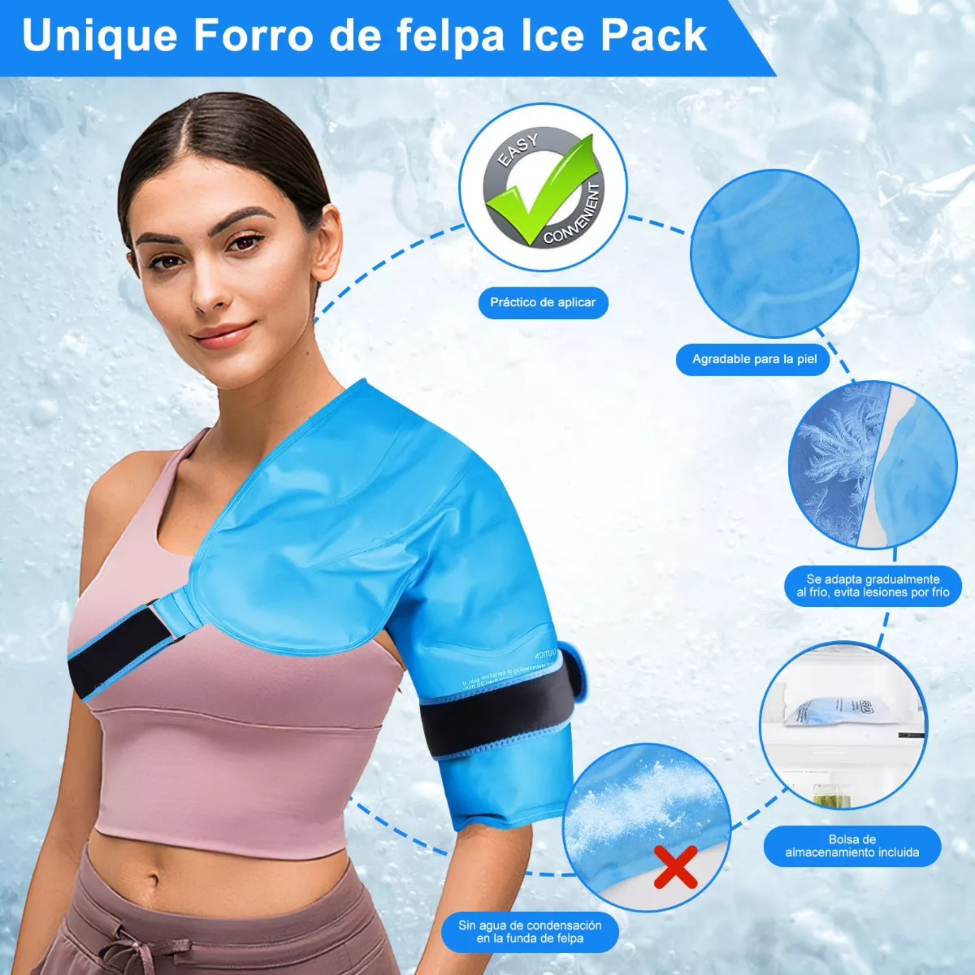 Compresa De Gel Frio Calor Para Aliviar El Dolor De Hombro