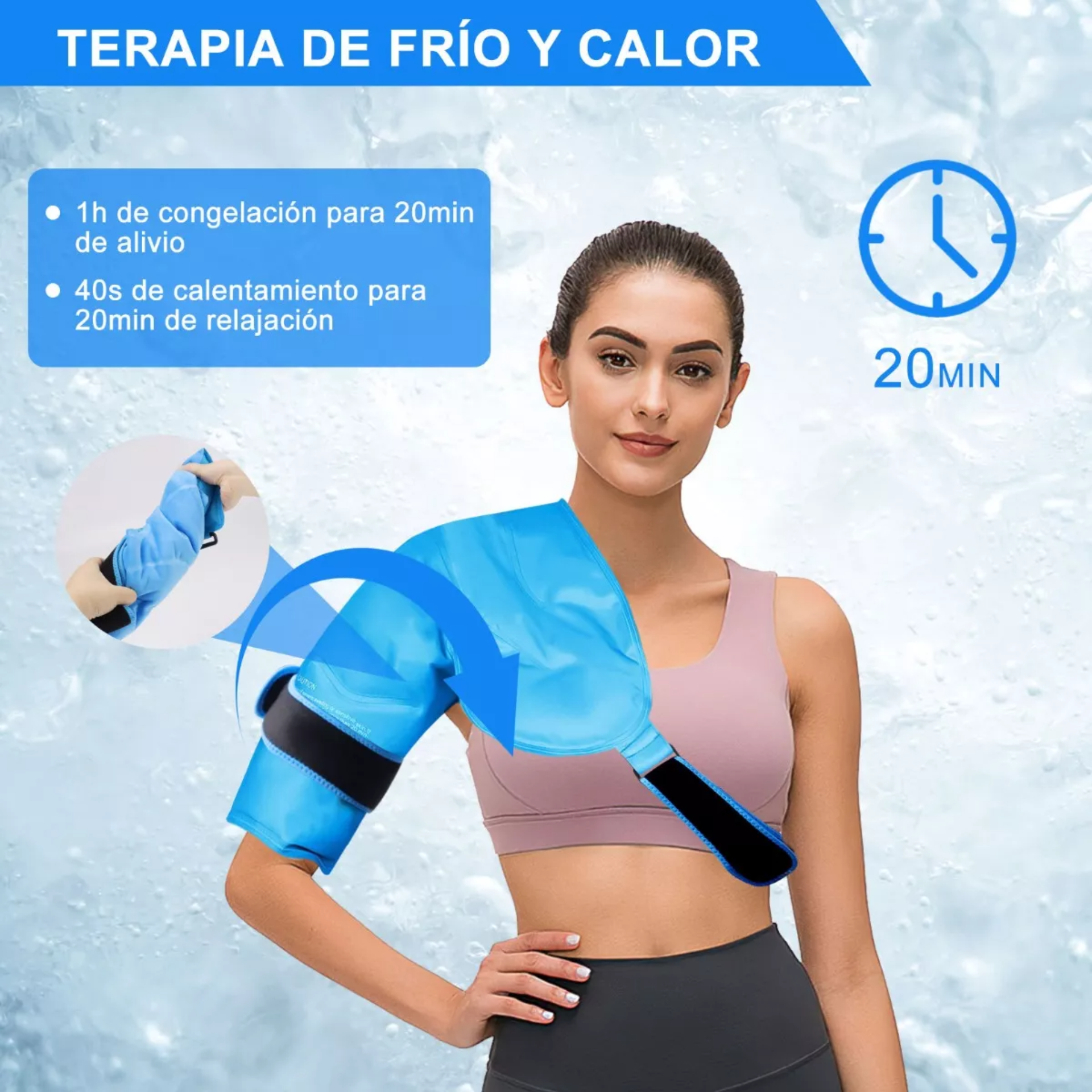 Compresa De Gel Frio Calor Para Aliviar El Dolor De Hombro