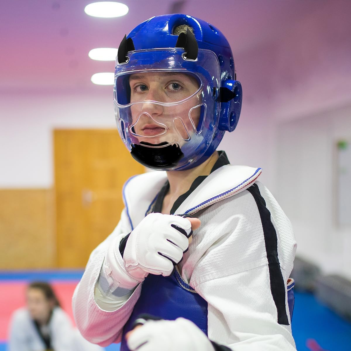Máscara de Taekwondo protección facial