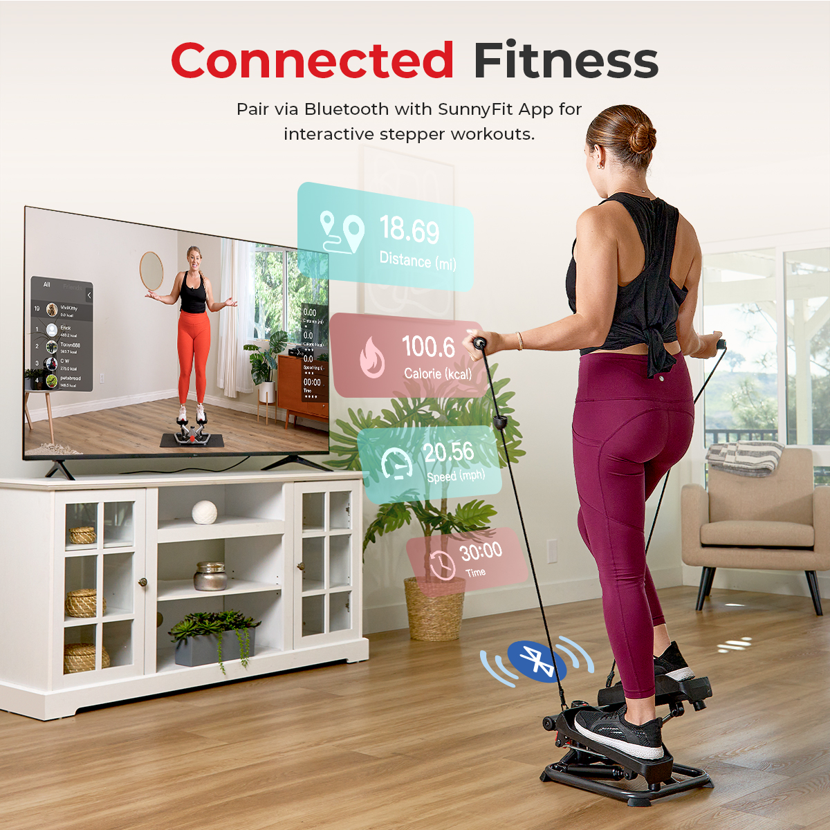 Escaladora 2 en 1 Total Body  Sunny Health & Fitness