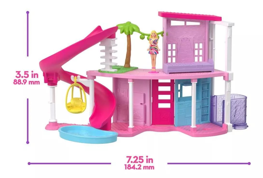 Barbie Mini Barbieland Casa De Muñecas De Los Sueños Color Rosa