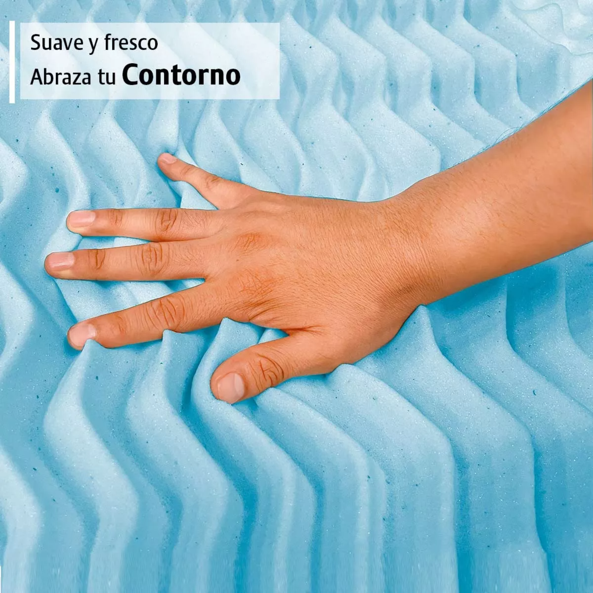 Colchoneta Memory Foam Matrimonial 5 Cm Gel Cool Zone