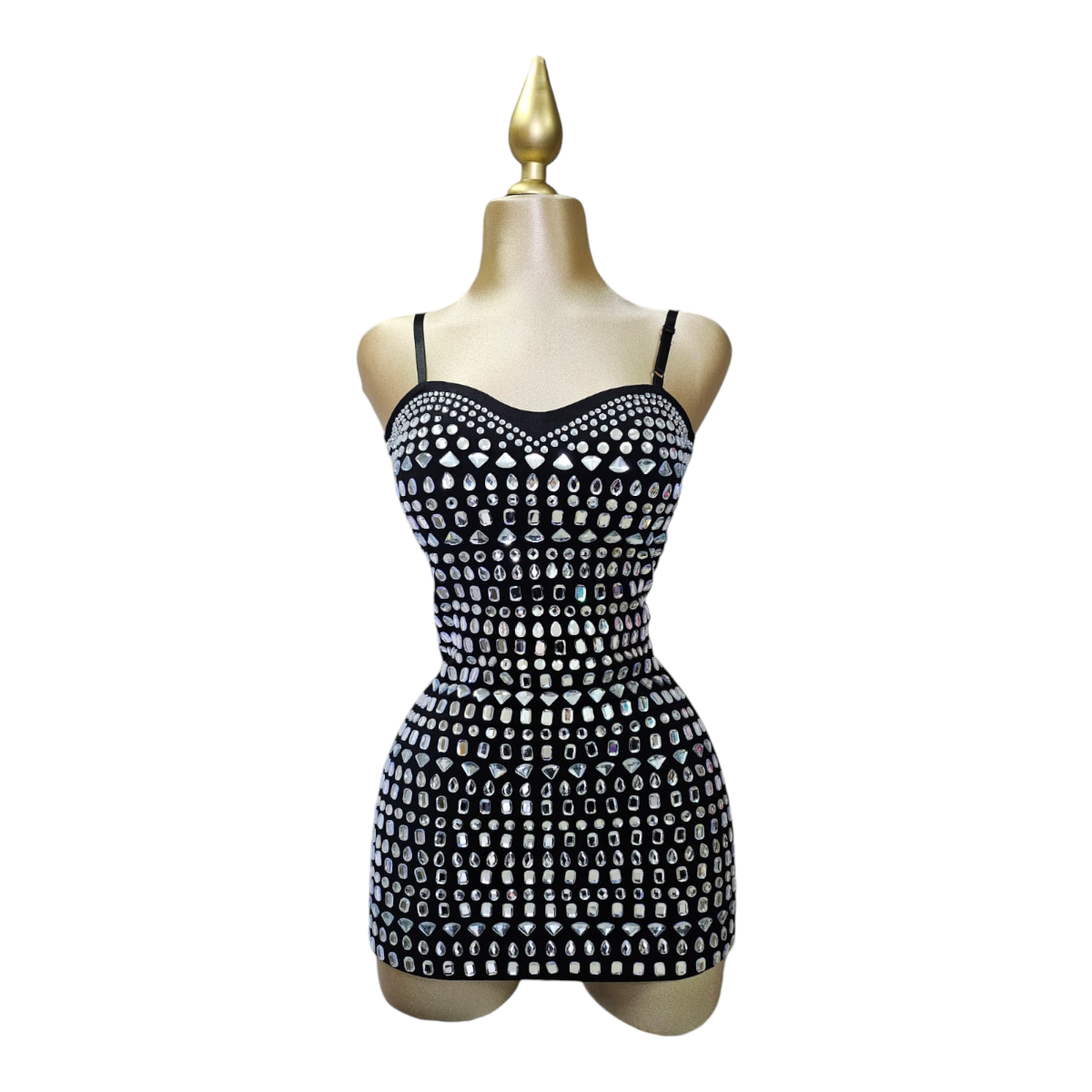 Vestido Con Short  Pedrería Para Dama LC DESIGNS COLLECTION