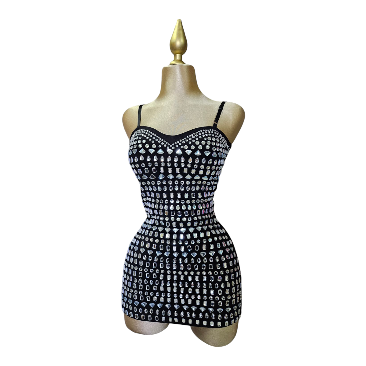 Vestido Con Short  Pedrería Para Dama LC DESIGNS COLLECTION