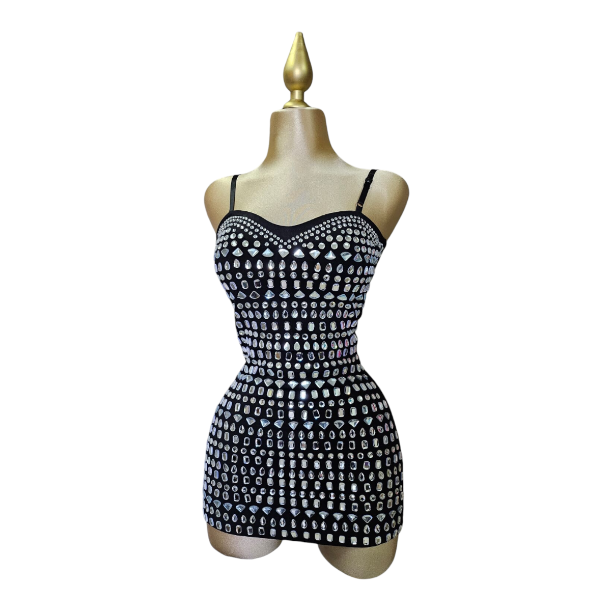 Vestido Con Short  Pedrería Para Dama LC DESIGNS COLLECTION