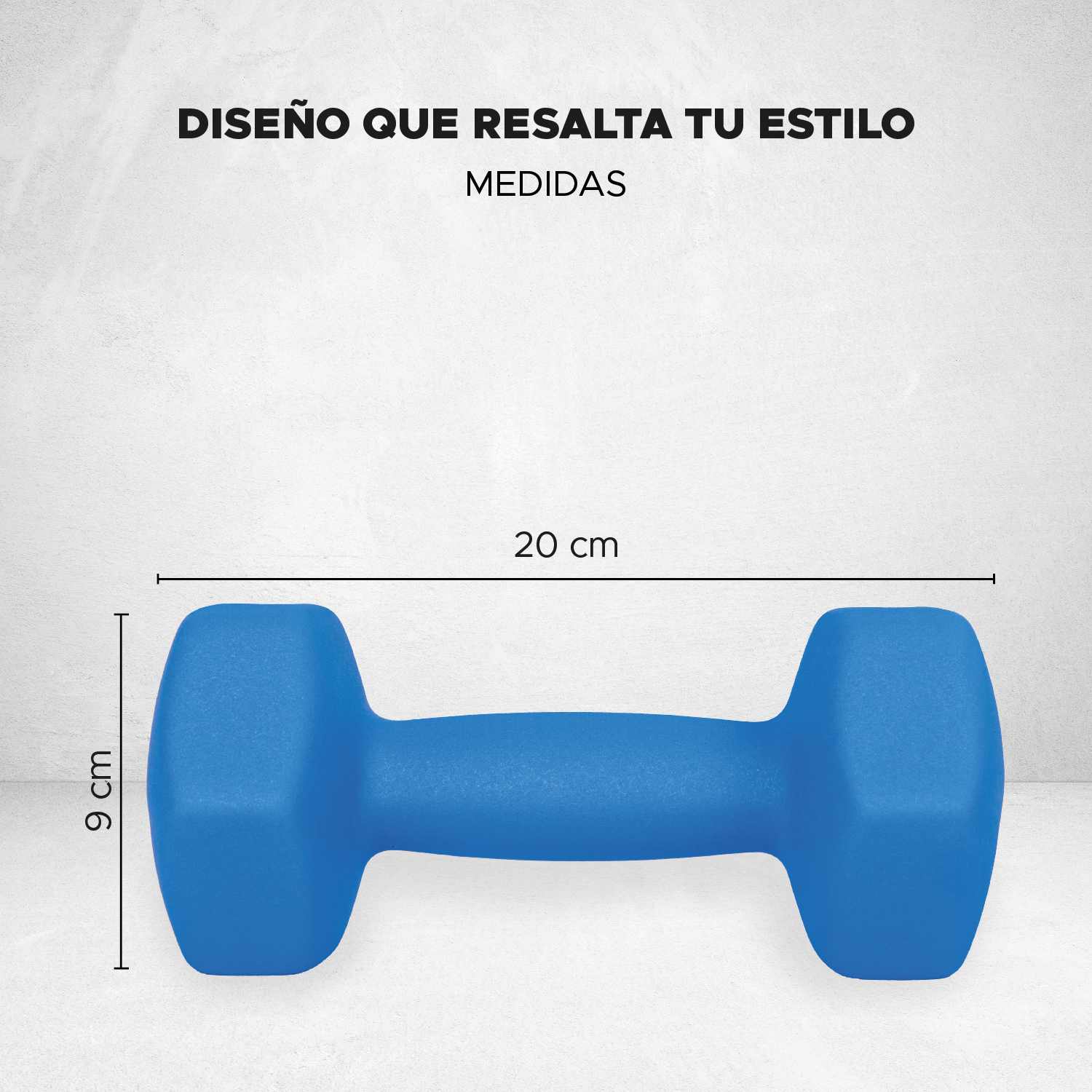 Par De Mancuernas Hexagonales 12 Lbs Neopreno Azul X-pross