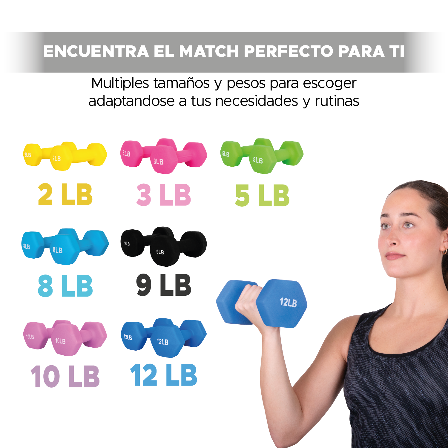 Par De Mancuernas Hexagonales 12 Lbs Neopreno Azul X-pross