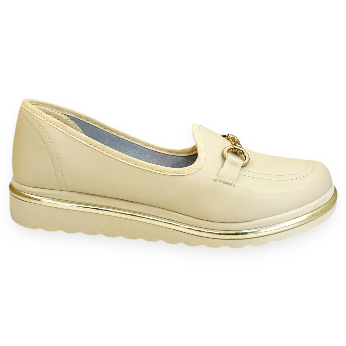 Zapatos Mocasines De Mujer Casual Suela Plataforma Andarina