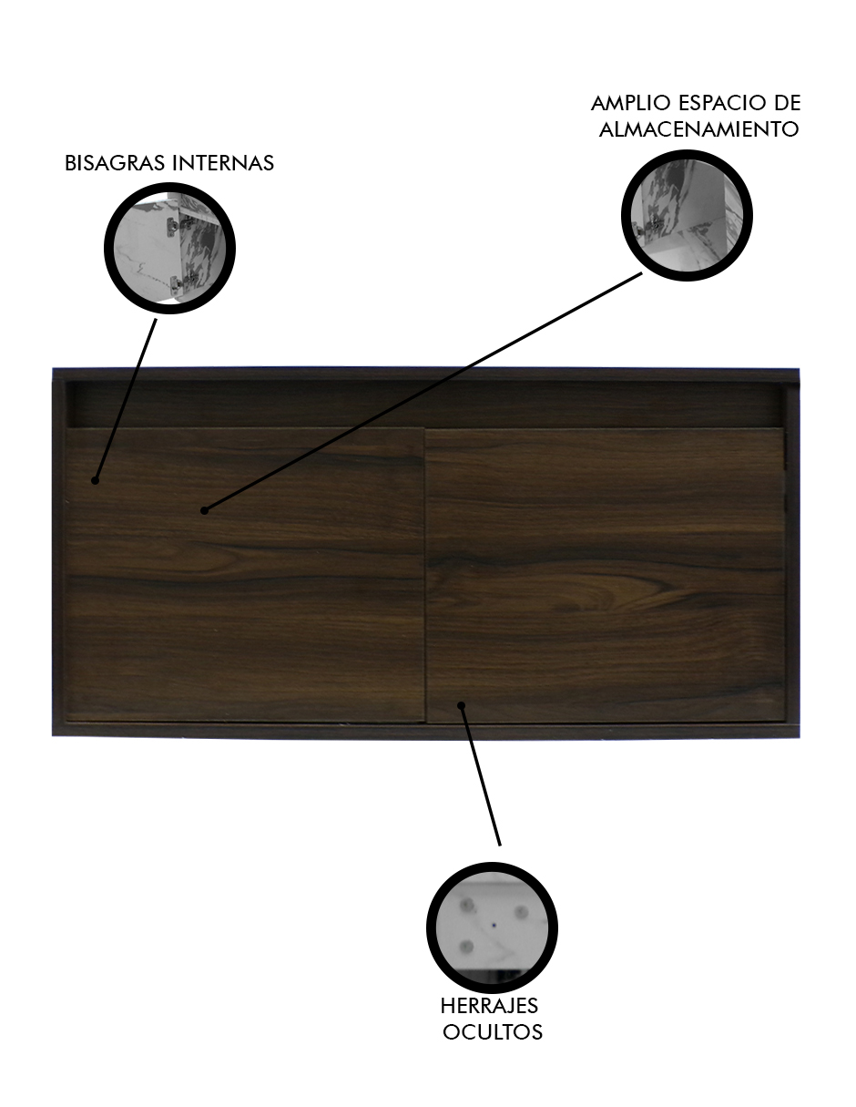 Gabinete De Baño Para Lavabo SIMONE Sin Lavabo Ni Llave