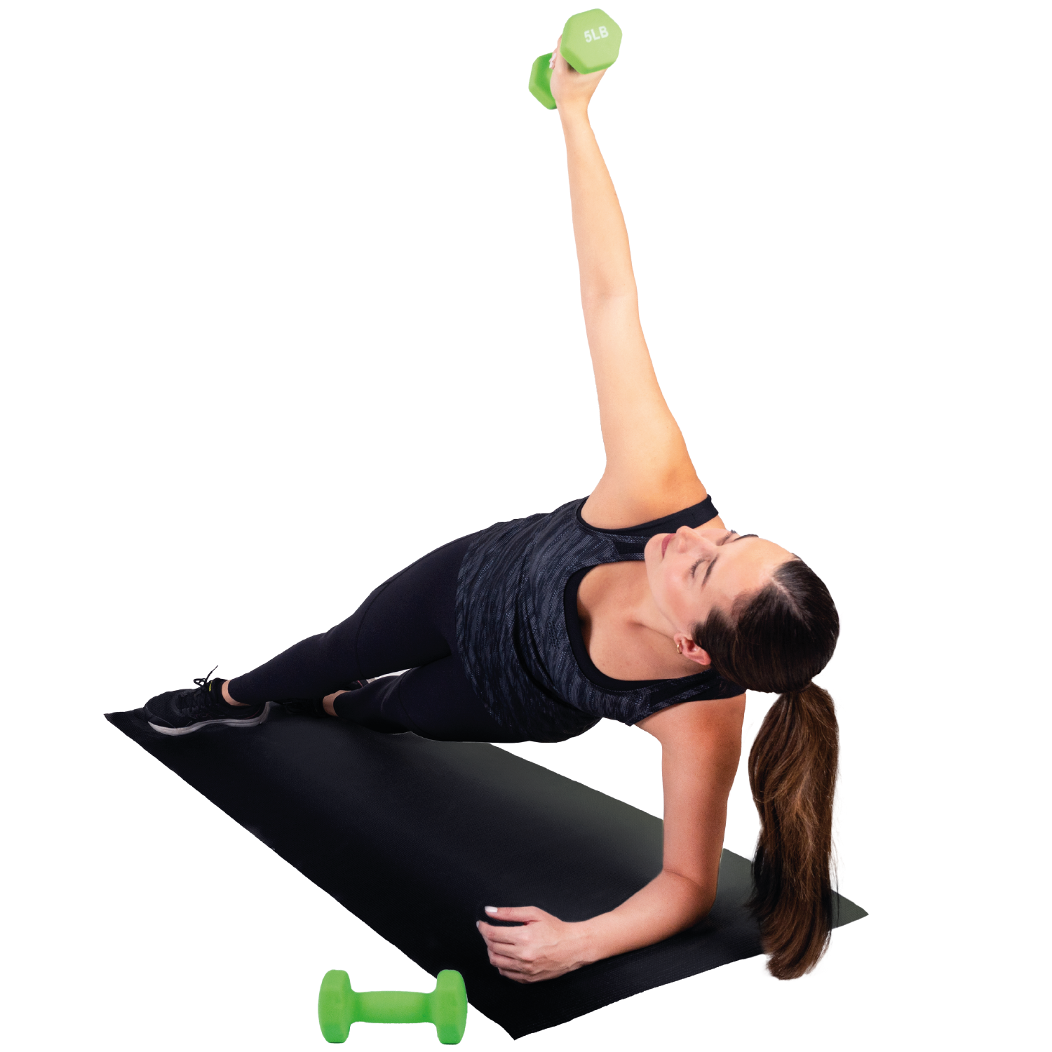 Par De Mancuernas Hexagonales 5 Lbs Neopreno Verdes X-pross
