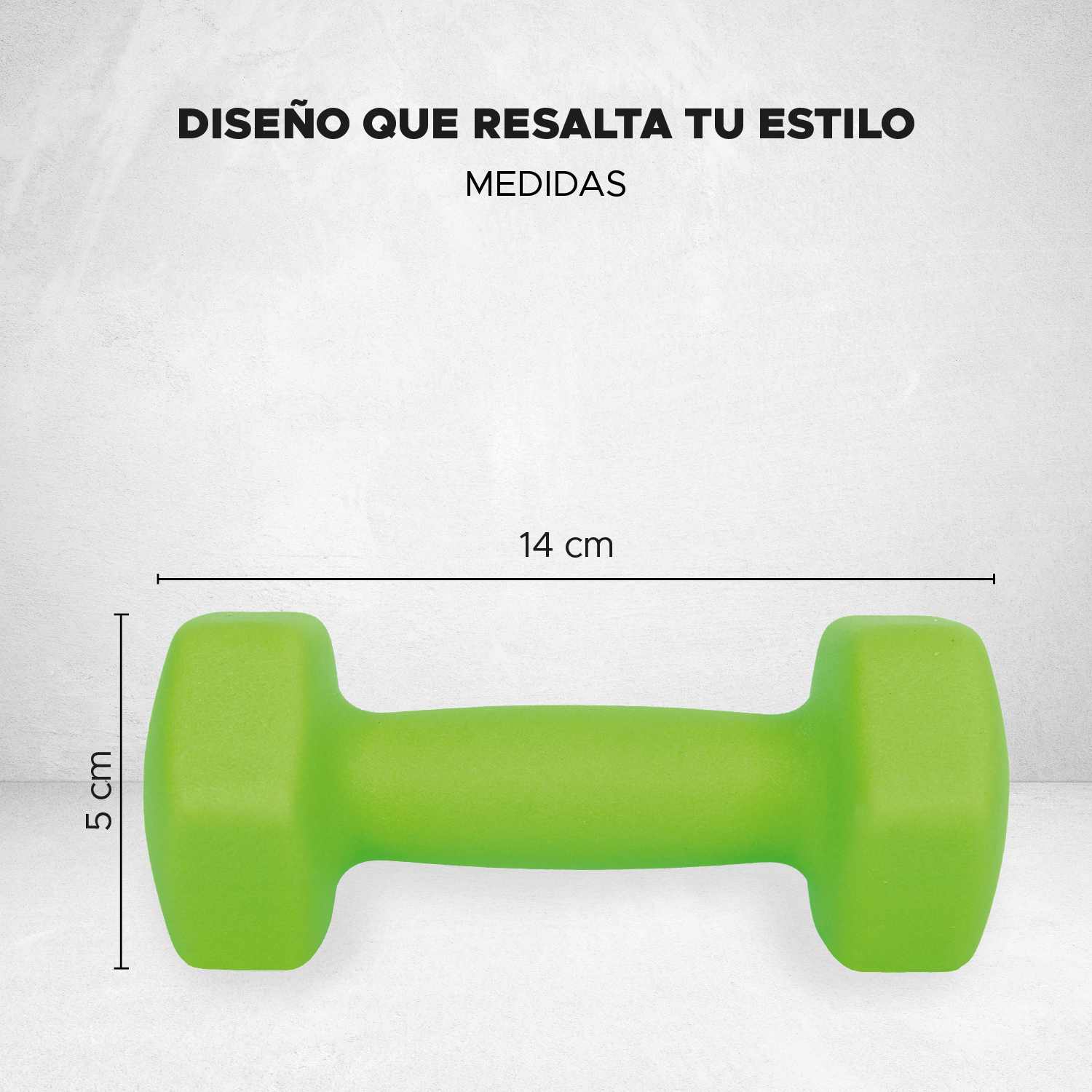 Par De Mancuernas Hexagonales 5 Lbs Neopreno Verdes X-pross