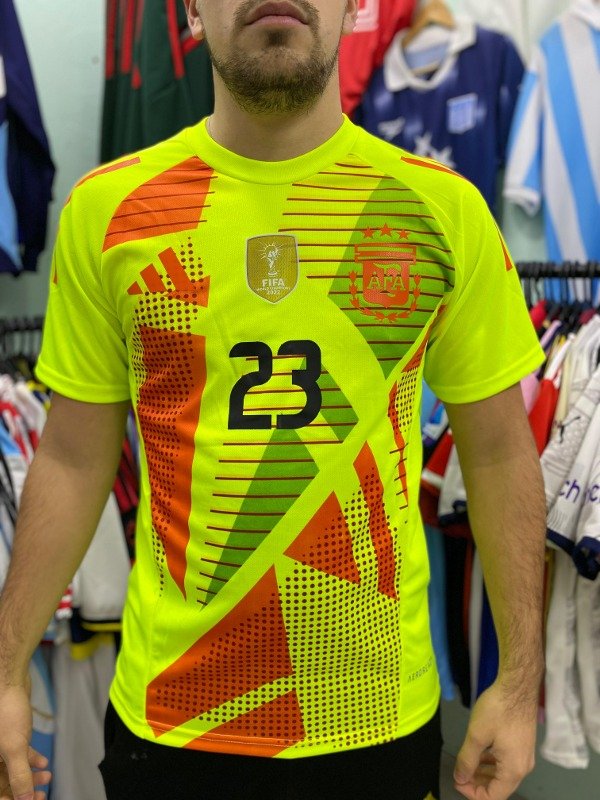 Nuevo! Jersey Argentina 2024/2025 Portero Arquero Amarillo Dibu Martinez 23 Talla L