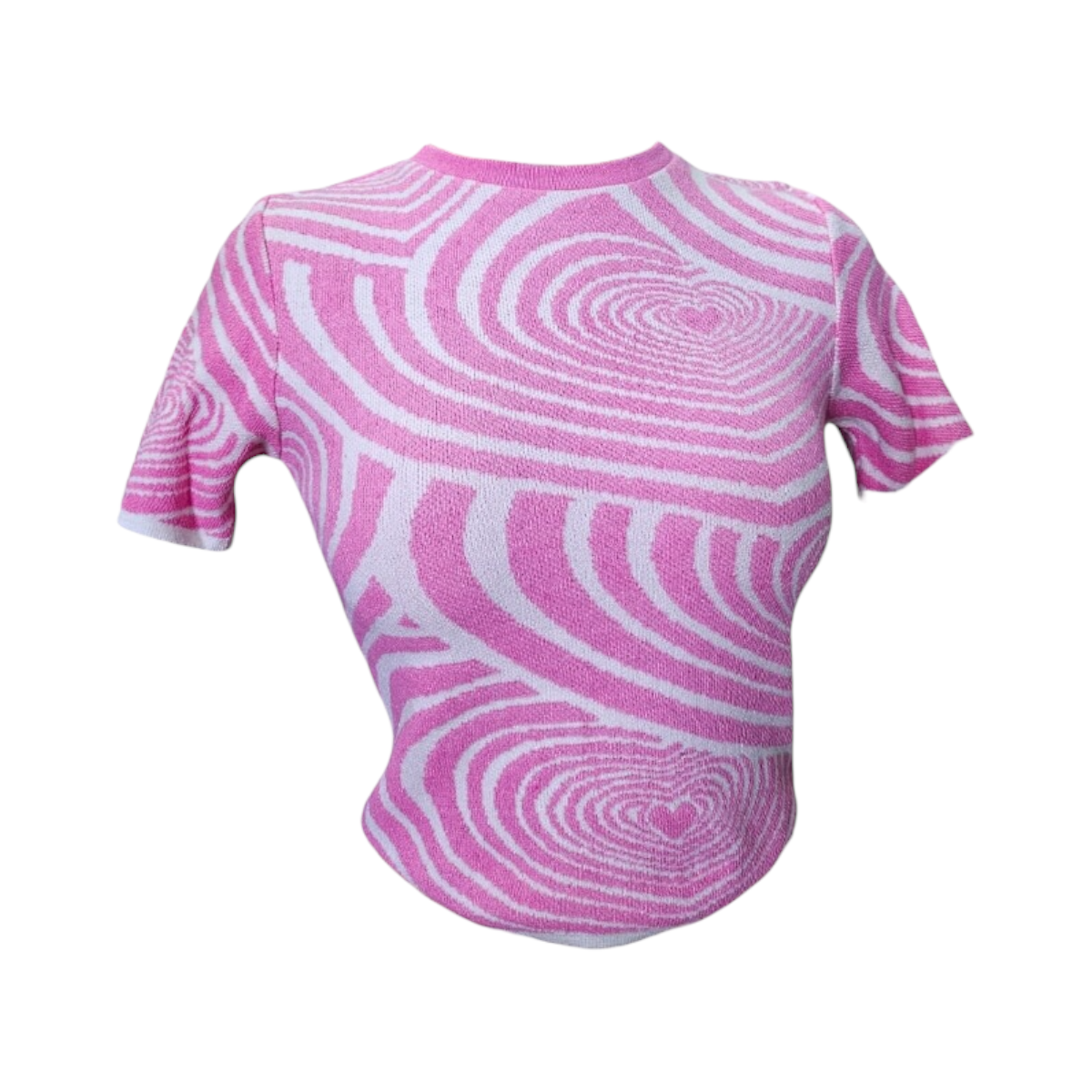 Playera Estampado Rosa/Blanco Para Dama OM