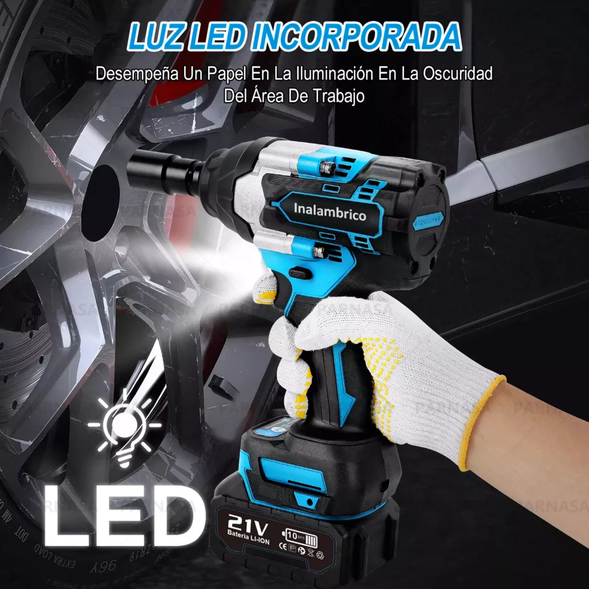 Kit De Taladros Inalambrico,esmeril Angular+llave Electrica