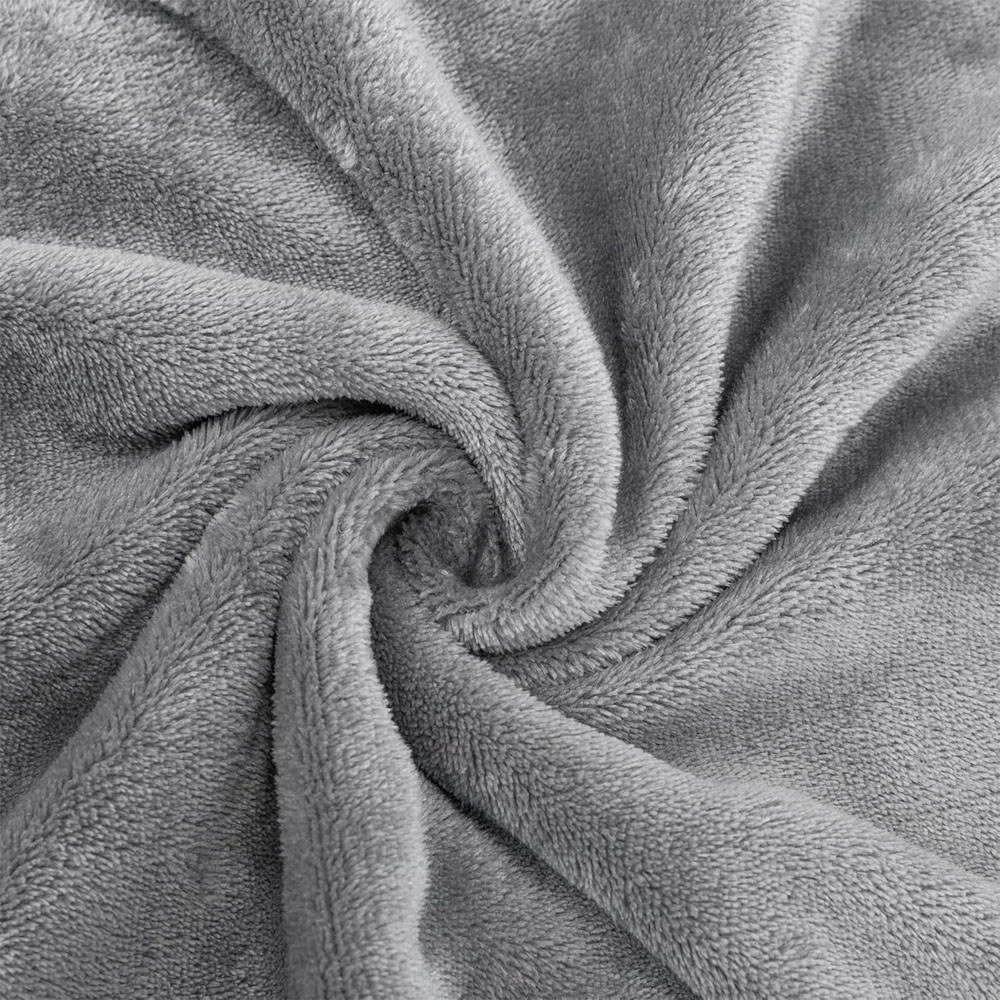 Juego de Sabanas Polar Invernales Suaves y Cálidas para las noches frías Individual Gris Kyuden Home