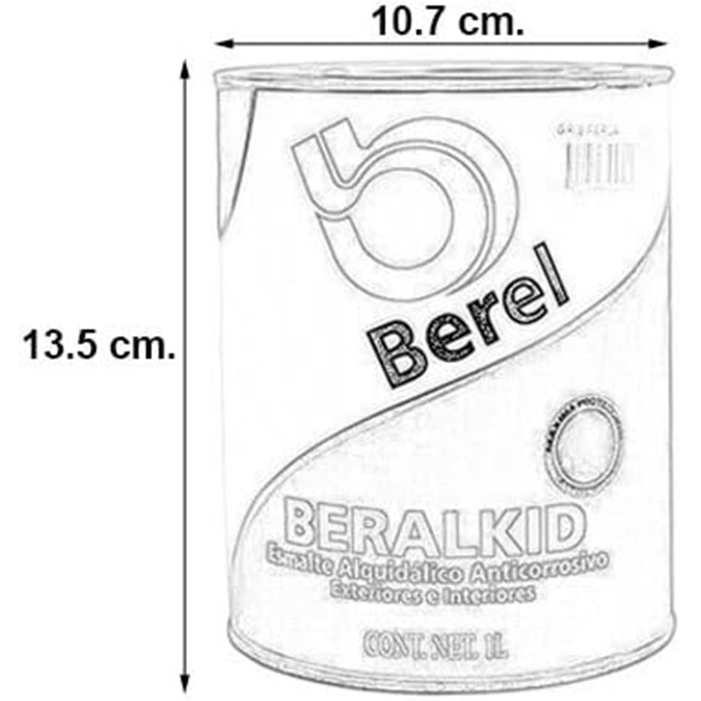 Esmalte Gris Perla 1L 415 BERALKID BEREL